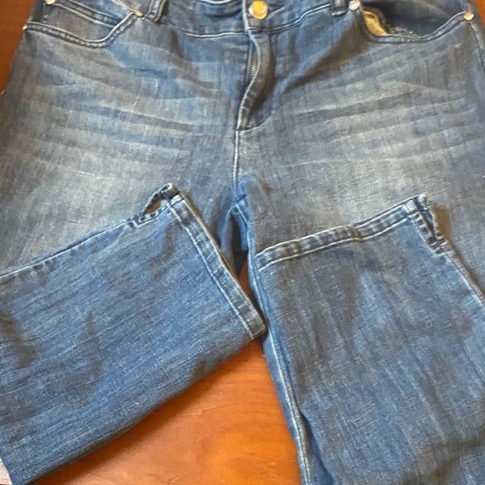 Chico's Dark Blue Straight Leg Jeans
